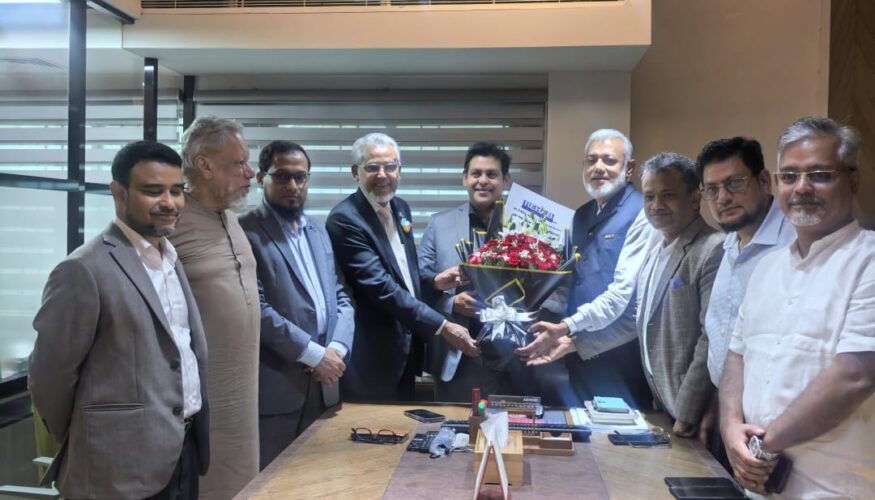 এমপি মুস্তাফিজুর রহমান ভূঁইয়া দিপুর সঙ্গে রিহ্যাব নেতৃবৃন্দের সৌজন্য সাক্ষাৎ